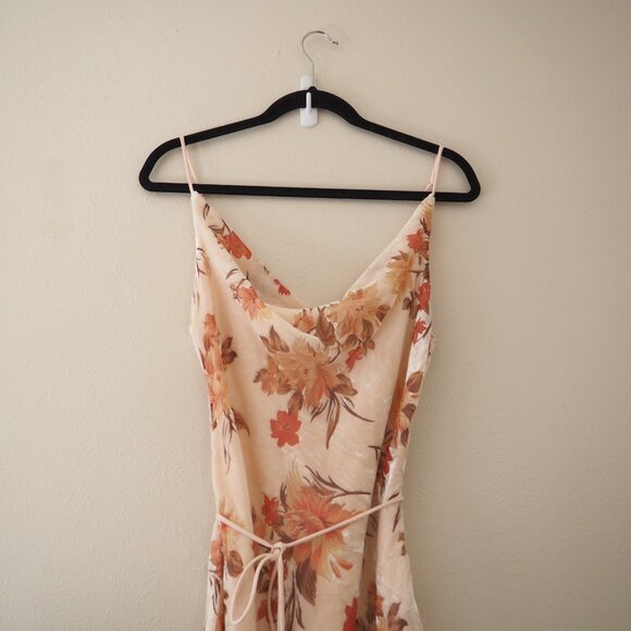 Here Comes The Sun Selfie Leslie Sweet Memories Velvet Cowl Neckline Slip Dress - Picture 7 of 11